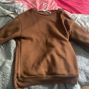 Comfy Wool Brown Sweater